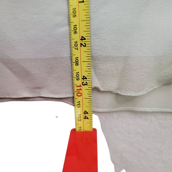 VTG Deadstock Shanghai Nites Long Light Blue 100% Silk Maxi Skirt Sz 8 *Callout - Picture 10 of 11